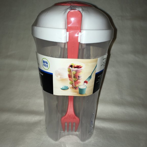 New Salad On the Go Cup with Utensils - Picture 3 of 6